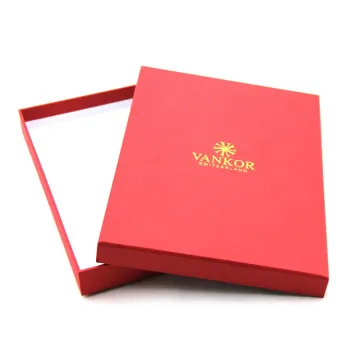 Custom Cardboard Red Apparel Gift Boxes Bulk