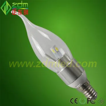 little glass natural white 3w led bulb lamp for Pizza hut decoration