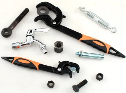2Pcs Universal Quick Snap Multi-Function Tool Set: Allen Wrench & Adjustable Wrench Spanner