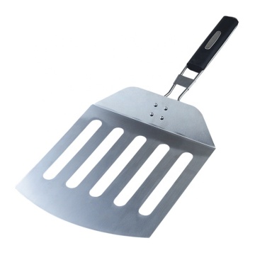 JinHaiYue Pizza Peel Kit: Plastic Handle, Perforated, Foldable Stainless Steel - Comprehensive Kitchen Tool for Baking Pizzas