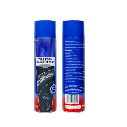 High Performance Car Tire Foam Brightener - Shiny Black Gloss, Decontamination, and Protection (650ml)