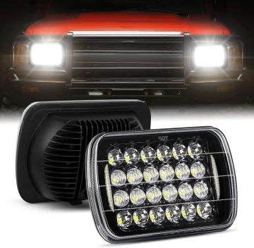 5x7 Inch 12/24V 72W LED Headlight with DRL for Trucks and Cars
