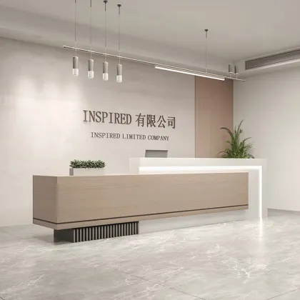 Modern 5 Star Hotel Reception Desk Size - Contemporary Office Executive Reception Desk