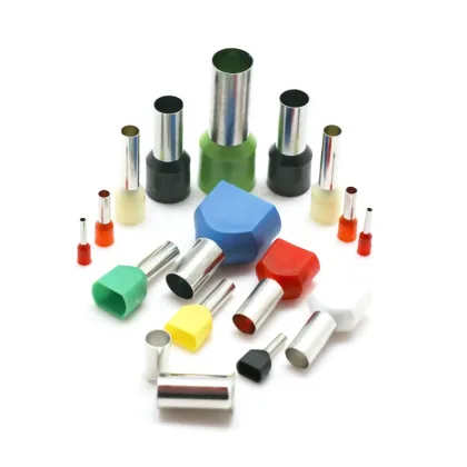 TE Connectivity 22-6 AWG Copper Pin Twin Tubular Wire Crimp Bootlace Ferrules Insulated Cord End Connectors