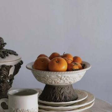 Elegant Fusion Porcelain & Metal Dinnerware