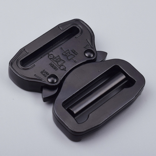 38mm Heavy Duty 300KG Steel Black Electrophoresis Tactical Cobra Belt Buckle For Military