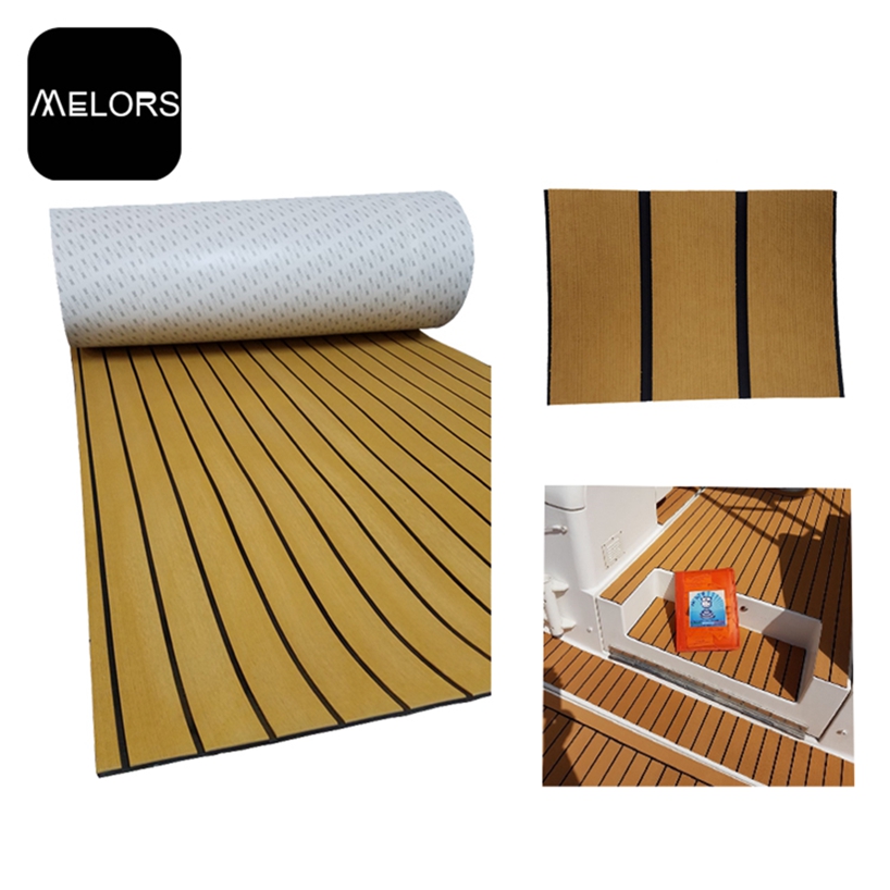 Melors Faux Teak Swim Deck Pad Synthetic Flooring