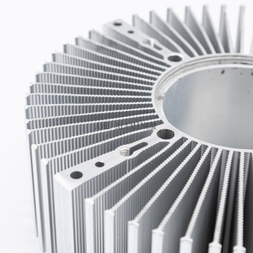 Round large extruded heat dissipation component φ200