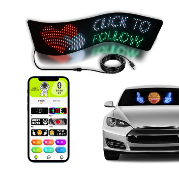 LED Matrix Panels for Car: Flexible, APP-Controlled, and Mobile Ready