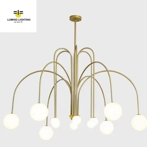 Lumind Decor Ceiling Lamps: Nordic Modern Luxury Chandeliers for Living Room and Bedroom