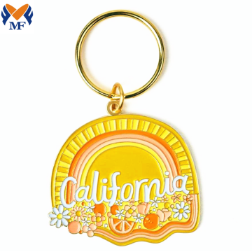 Holidays Gift Metal Custom Giraffe Shape Keychain