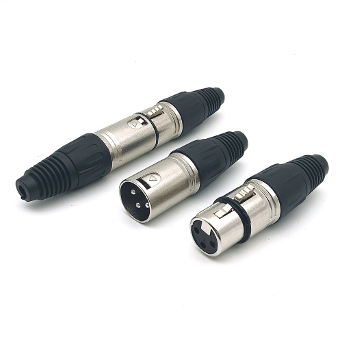 Microphone Audio Cable XLR Plug Adapter Connector