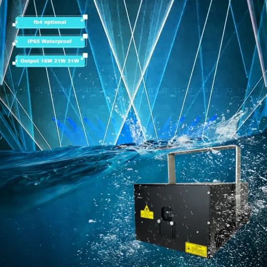 Outdoor Full Color Laser Light with ILDA 3D Animation Scanner and DMX Beam Projector: 30W