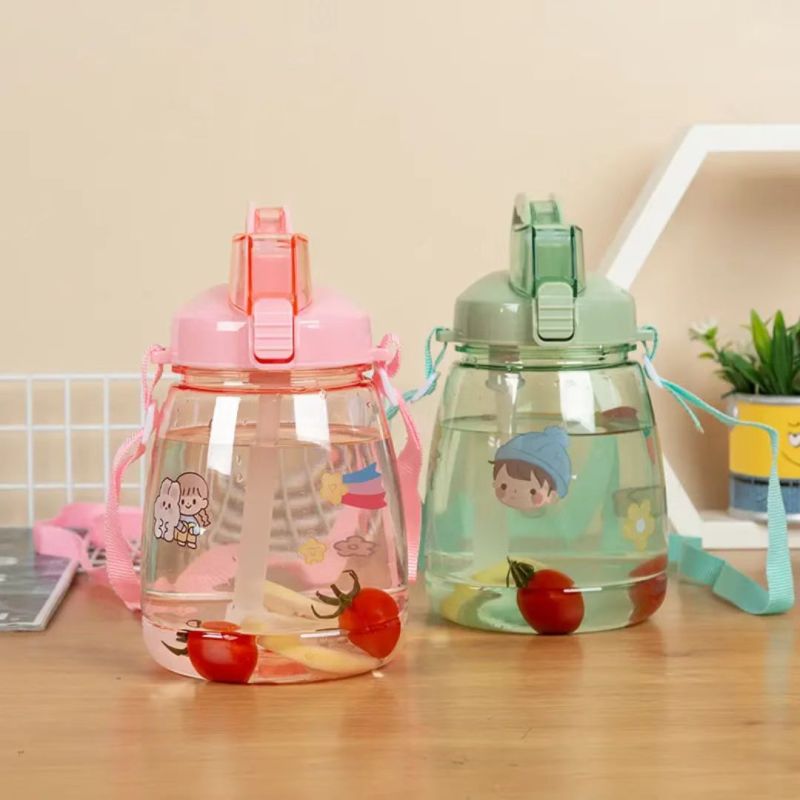 Cute Flip - top Big - belly Straw Cup