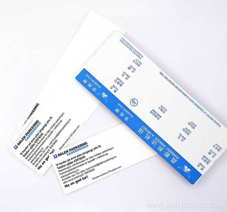 Luggage Tag Air Ticket Self-adhsive Thermal Paper