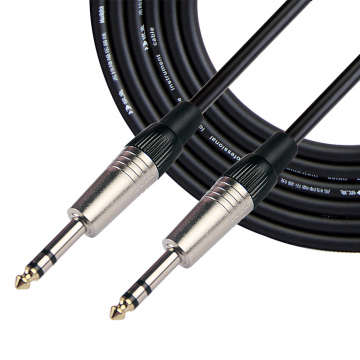 OEM Factory RoHS OFC Low Noise 6.35mm Audio Cable for Mixer Microphone