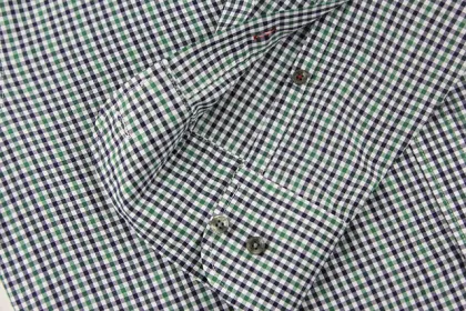 Men's Autumn Pure Cotton Small Checkered Shirt