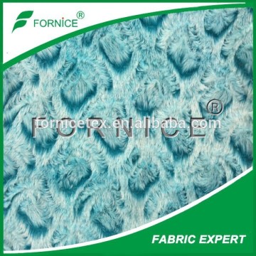 China manufacturer 100% polyester brushed flower pv plush fabrics