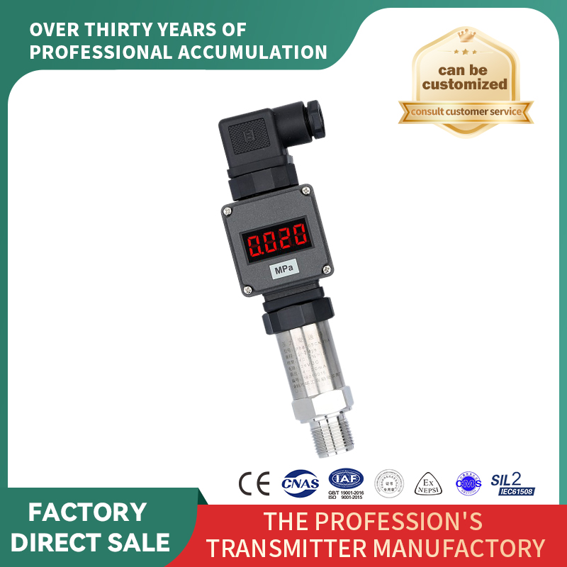 Transmițător de presiune piezorezistiv din ceramică cu afișaj LCD