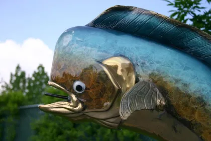 metal casting bronze dorado fish fountain for outdoor garden