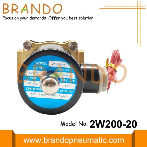2W200-20 3/4 &#39;&#39; Электрический электромагнитный клапан для воды 120V 110V