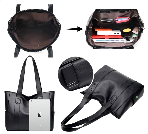 Fashionable PU tote bag for women