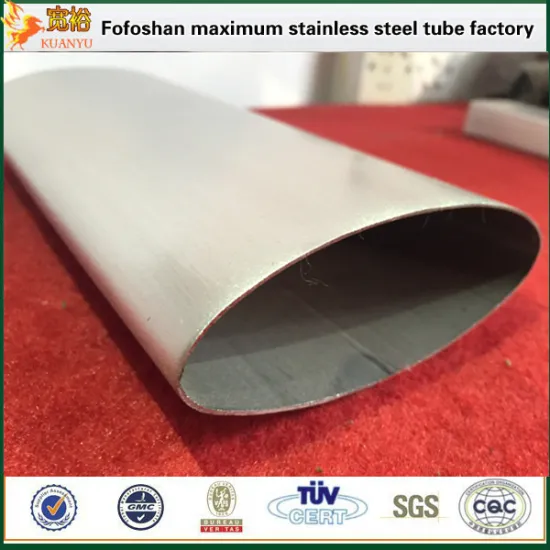 wholesale grade304 stainless steel oval handrail tube