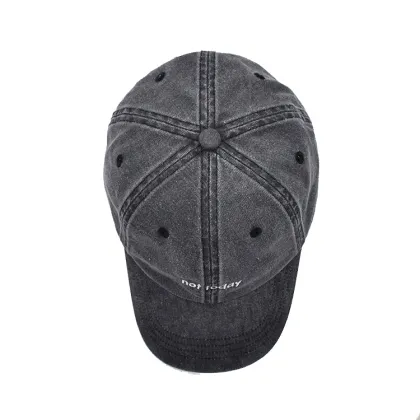 Custom Wash Old Style Gray Dad Cap