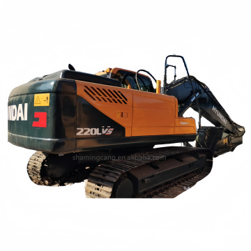 Second-Hand Hyundai 220LVS Excavator for Large Construction Equipment Sale