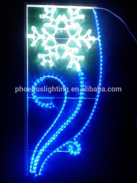 led outdoor decoration street light flower motif