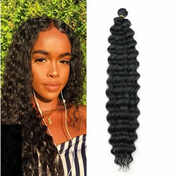 Julianna deep wave twist hair extension ombre braiding hair  22" 18'' deep twist