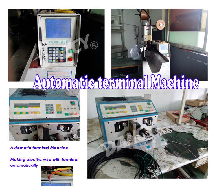 Automatic terminal machine for welder wire