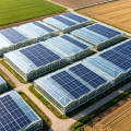 Invernadero solar fotovoltaico contemporáneo