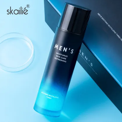 Skailie Private Label Natural Whitening Moisturizing Cleansing Facial Skin Care Kit for Men