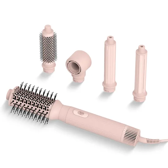 5-in-1 Hair Dryer: Comb, Brush, Curling, Straightening & Volumizing