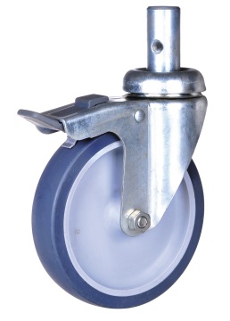 125mm light duty caster with lock