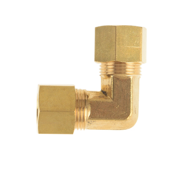 Brass Hose Compression Pipe Fittings: Union Elbow O.D 1/8" - 3/8" with Male NPTF