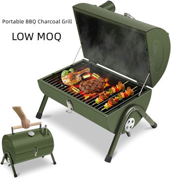 Picnic Camping Smoker Barbecue Grills Thickened Stainless Steel Portable BBQ Charcoal Grill
