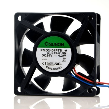 7 см 3-проводной DC24V охлаждающий вентилятор PMD2407PTB1-A 4,3W 70x70x25mm