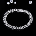 Premium Lab Diamond Cuban Cuban Link ကွင်းဆက်ကွင်းဆက်