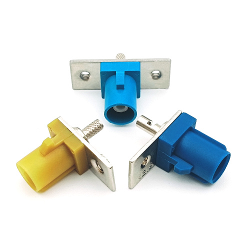 Straight Fakra Male Panel Mount RF Coaxial Connector