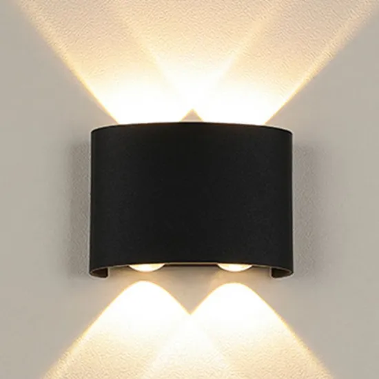 Up and Down Waterproof IP65 LED Wall Lamp: Adjustable 2W, 6W, 8W Decoration Light for Garden and Porch