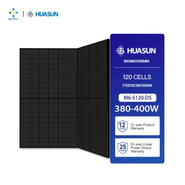 Huasun HS-S120DSB Solar Panels: 300W to 400W Super Light All Black HJT Durable Solar Panels