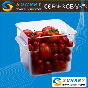 Clear plastic food disposable container 8QT microwave food container for PC airtight food container (SY-SC11D SUNRRY)