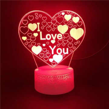 Romantic Valentine's Day Gift: Love Heart Wedding Lamp as a Night Light