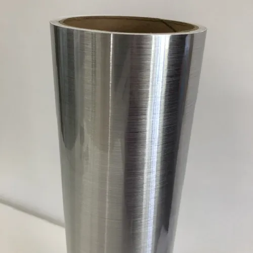 100micron Brush effect Silver Color Pet Film