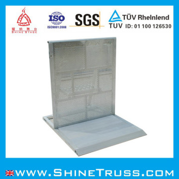 No Gap Connection Aluminum Crowd Control Stage Barricade