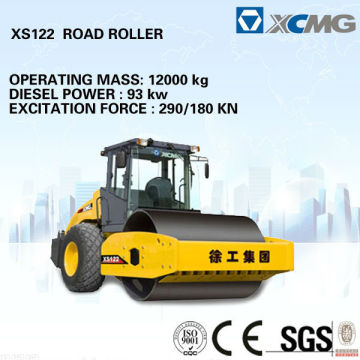 XCMG 12 Tons single drum road roller XS122 hydraulic vibratory compactor