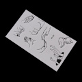 JETTING Hot 1 PC Henna Tattoo Stencil Beauty Women Body Leg Hand Feet Art Airbrush Drawing Paint Design Tattoo Sticker Template