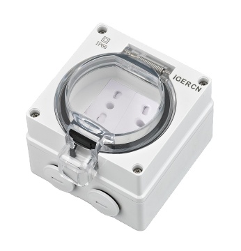 IP66 weatther proof wall socket and switch with 2pin Italy SOCKET IP66 wall socket
